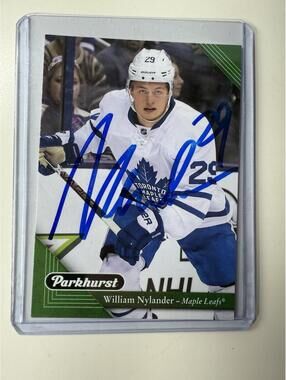 William Nylander Autographed NHL Upper Deck 2017-18 Parkhurst Hockey Card
